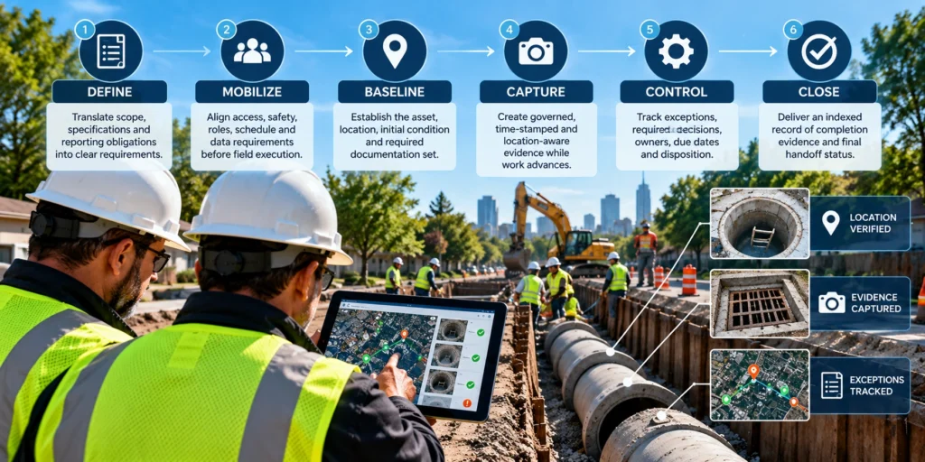 stormwater project risk management workflow